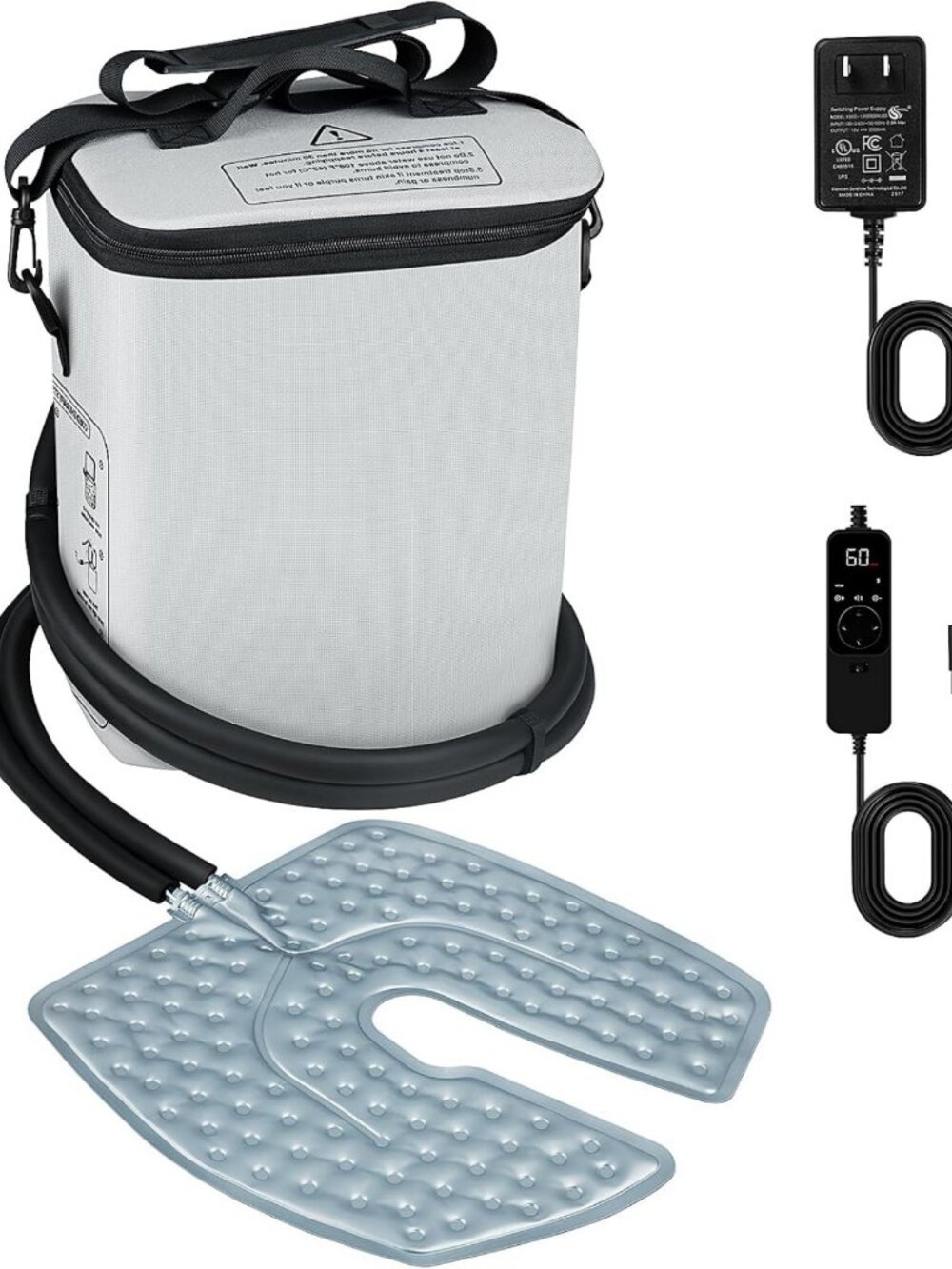 Knee Ice Therapy Machine - 19 QT Cold Water System with Timer & 5 Speeds for